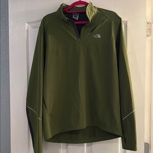 The North Face Forest Green Half-Zip Jacket
